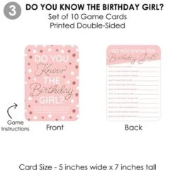 Big Dot Of Happiness Pink Rose Gold Birthday - 4 Happy Birthday Party Games - 10 Cards Each - Gamerific Bundle -Anagram Shop GUEST 69ca4b84 9f89 4223 a717 8022977b2564