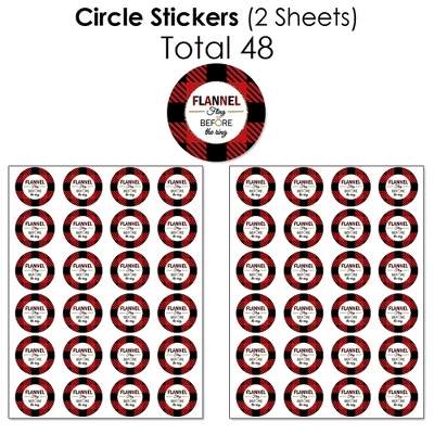 Big Dot Of Happiness Flannel Fling Before The Ring - Buffalo Plaid Bachelorette Party Candy Favor Sticker Kit - 304 Pc 4 Big Dot Of Happiness Flannel Fling Before The Ring - Buffalo Plaid Bachelorette Party Candy Favor Sticker Kit - 304 Pc - Image 4
