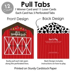 Big Dot Of Happiness Farm Animals - Barnyard Baby Shower Or Birthday Party Game Pickle Cards - Pull Tabs 3-in-a-Row - Set Of 12 -Anagram Shop GUEST 6addb7eb 1b67 4fdf 8d01 f29d01d7bc1f
