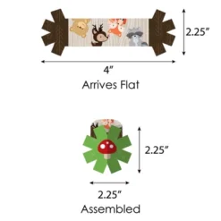 Big Dot Of Happiness Woodland Creatures - Baby Shower Or Birthday Party Paper Napkin Holder - Napkin Rings - Set Of 24 -Anagram Shop GUEST 6aea579b 1b46 48d3 8c96 e073fea431c1