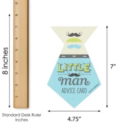 Big Dot Of Happiness Dashing Little Man Mustache Party - Tie Wish Card Baby Shower Activities - Shaped Advice Cards Game - Set Of 20 -Anagram Shop GUEST 6b67433c 0aa1 4dd0 a640 8ab7ee5afd1a