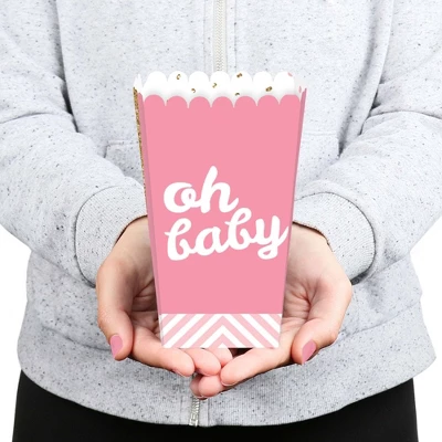 Big Dot Of Happiness Hello Little One - Pink And Gold - Girl Baby Shower Favor Popcorn Treat Boxes - Set Of 12 3 Big Dot Of Happiness Hello Little One - Pink And Gold - Girl Baby Shower Favor Popcorn Treat Boxes - Set Of 12 - Image 3