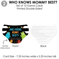 Big Dot Of Happiness Monster Bash - 4 Little Monster Baby Shower Games - 10 Cards Each - Gamerific Bundle -Anagram Shop GUEST 6bf5d3c7 bd74 413a a50a 27dd6076fc63
