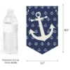 Big Dot Of Happiness Ahoy - Nautical - Baby Shower Bunting Banner - Anchor Party Decorations - Welcome Baby