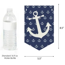 Big Dot Of Happiness Ahoy - Nautical - Baby Shower Bunting Banner - Anchor Party Decorations - Welcome Baby