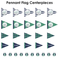 Big Dot Of Happiness Par-Tee Time - Golf - Triangle Birthday Or Retirement Party Photo Props - Pennant Flag Centerpieces - Set Of 20 -Anagram Shop GUEST 6c03c6ab 4d7b 4a01 9791 434067f9001f