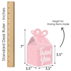 Big Dot Of Happiness Pink Elegantly Simple - Square Favor Gift Boxes - Guest Party Favors Bow Boxes - Set Of 12 -Anagram Shop GUEST 6c04312f 0dcb 4267 9294 c96a52c1a06a