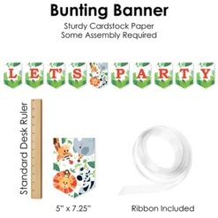 Big Dot Of Happiness Jungle Party Animals - Safari Zoo Animal Birthday Party Or Baby Shower Supplies Decoration Kit - Decor Galore Party Pack - 51 Pc -Anagram Shop GUEST 6c4123ba bd8b 429e a40c 3c06b23b6457