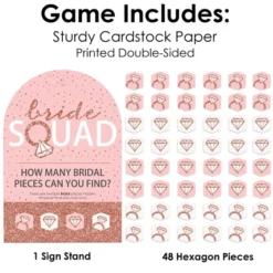 Big Dot Of Happiness Bride Squad - Rose Gold Bridal Shower Or Bachelorette Party Scavenger Hunt - 1 Stand And 48 Game Pieces - Hide And Find Game 8 Big Dot Of Happiness Bride Squad - Rose Gold Bridal Shower Or Bachelorette Party Scavenger Hunt - 1 Stand And 48 Game Pieces - Hide And Find Game -Anagram Shop GUEST 6cce1234 095c 43a5 9a22 d1fcc582a17a