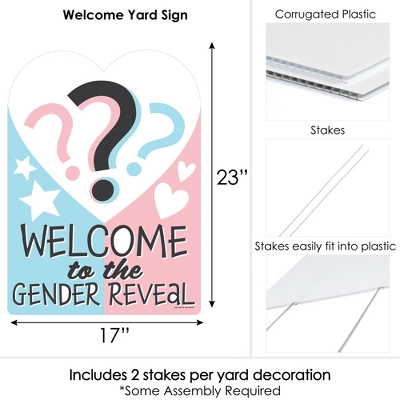 Big Dot Of Happiness Baby Gender Reveal - Party Decorations - Team Boy Or Girl Party Welcome Yard Sign 6 Big Dot Of Happiness Baby Gender Reveal - Party Decorations - Team Boy Or Girl Party Welcome Yard Sign - Image 6