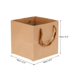 Unique Bargains Paper Gift Bag With Handle Storage Bag For Party Favor 12 Pcs