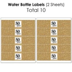 Big Dot Of Happiness We Still Do - 50th Wedding Anniversary - Anniversary Party Decorations - Beverage Bar Kit - 34 Pieces -Anagram Shop GUEST 6f14f64c 1f04 4290 af3f a23d6164a085