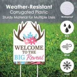 Big Dot Of Happiness Buck Or Doe - Party Decorations - Hunting Gender Reveal Party Welcome Yard Sign -Anagram Shop GUEST 6f32259a ec7b 41b3 9e81 32636b521367