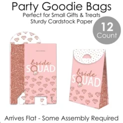 Big Dot Of Happiness Bride Squad - Rose Gold Bridal Shower Or Bachelorette Gift Favor Bags - Party Goodie Boxes - Set Of 12 -Anagram Shop GUEST 6fab1e75 afbc 4c4f b0d1 e2a62257e299