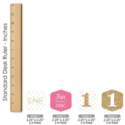 Big Dot Of Happiness 1st Birthday Girl - Fun To Be One - First Birthday Party Scavenger Hunt - 1 Stand And 48 Game Pieces - Hide And Find Game -Anagram Shop GUEST 702af680 aa61 4fcd 955a 6f8a5eddc023