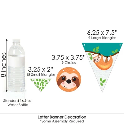 Big Dot Of Happiness Let's Hang - Sloth - Baby Shower Letter Banner Decoration - 36 Banner Cutouts And Baby Shower Banner Letters 5 Big Dot Of Happiness Let's Hang - Sloth - Baby Shower Letter Banner Decoration - 36 Banner Cutouts And Baby Shower Banner Letters - Image 5