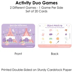 Big Dot Of Happiness Pajama Slumber Party - 2-in-1 Girls Sleepover Birthday Party Cards - Activity Duo Games - Set Of 20 -Anagram Shop GUEST 70aeac20 80e9 4c5e a408 5313cb370517