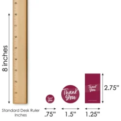 Big Dot Of Happiness Burgundy Elegantly Simple - Guest Party Favors Candy Favor Sticker Kit - 304 Pieces -Anagram Shop GUEST 70b9cf3d bd22 4e1e 9453 5aeef6172c6f