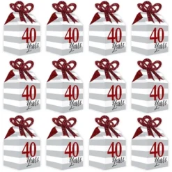 Big Dot Of Happiness We Still Do - 40th Wedding Anniversary - Square Favor Gift Boxes - Anniversary Party Bow Boxes - Set Of 12 -Anagram Shop GUEST 70feb1b2 b20f 48ef a6a6 6a812468bf4b