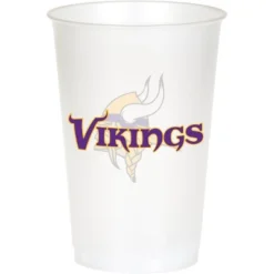 NFL 20oz 24ct Minnesota Vikings Football Reusable Cups