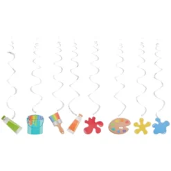 Sparkle And Bash Set Of 59 Art Kids Birthday Party Decorations Pack With Balloon Banner Swirl, Honeycomb Table Centerpieces -Anagram Shop GUEST 71c31b56 65a1 40a5 b6b9 c28a2caa0bf5