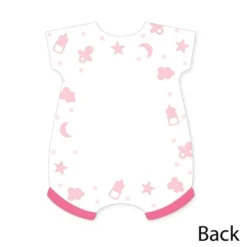 Big Dot Of Happiness It's A Girl - Shaped Thank You Cards - Pink Baby Shower Thank You Note Cards With Envelopes - Set Of 12 -Anagram Shop GUEST 71ec215a b825 468c 8a2f 459adf648198