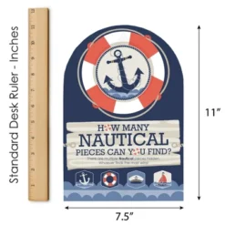 Big Dot Of Happiness Ahoy - Nautical - Baby Shower Or Birthday Party Scavenger Hunt - 1 Stand And 48 Game Pieces - Hide And Find Game 10 Big Dot Of Happiness Ahoy - Nautical - Baby Shower Or Birthday Party Scavenger Hunt - 1 Stand And 48 Game Pieces - Hide And Find Game -Anagram Shop GUEST 7238cd34 f5d1 4661 a876 9c51a5f7bfe0
