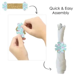 Big Dot Of Happiness Let’s Be Mermaids - Baby Shower Or Birthday Party Paper Napkin Holder - Napkin Rings - Set Of 24 -Anagram Shop GUEST 724aeab1 0b8d 4029 8494 d086cd2ae8eb