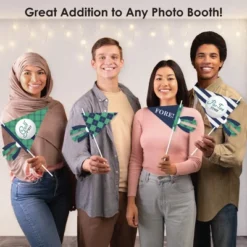 Big Dot Of Happiness Par-Tee Time - Golf - Triangle Birthday Or Retirement Party Photo Props - Pennant Flag Centerpieces - Set Of 20 -Anagram Shop GUEST 726cdb8f a8ee 4434 8315 c2e7079945c6