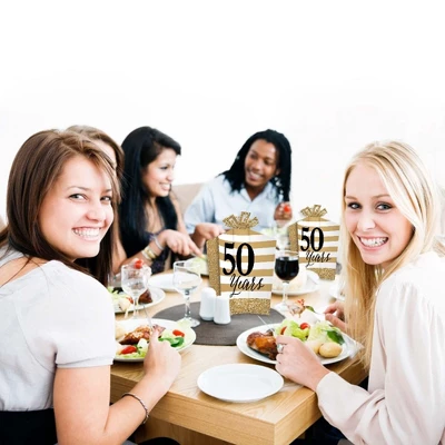 Big Dot Of Happiness We Still Do - 50th Wedding Anniversary - Table Decorations - Anniversary Party Fold And Flare Centerpieces - 10 Count 4 Big Dot Of Happiness We Still Do - 50th Wedding Anniversary - Table Decorations - Anniversary Party Fold And Flare Centerpieces - 10 Count - Image 4