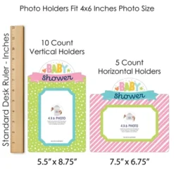 Big Dot Of Happiness Colorful Baby Shower - Gender Neutral Party Picture Centerpiece Sticks - Photo Table Toppers - 15 Pieces -Anagram Shop GUEST 7320f70a cb8e 4d8d 93d6 7dcecdbcb894