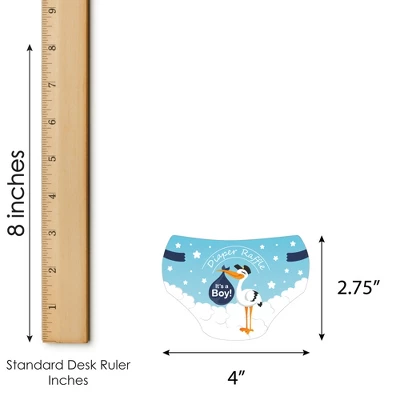 Big Dot Of Happiness Boy Special Delivery - Diaper Shaped Raffle Ticket Inserts - It’s A Boy Stork Baby Shower Activities - Diaper Raffle Game - 24 Ct 2 Big Dot Of Happiness Boy Special Delivery - Diaper Shaped Raffle Ticket Inserts - It’s A Boy Stork Baby Shower Activities - Diaper Raffle Game - 24 Ct - Image 2