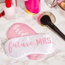 Juvale 12-Pack Bachelorette Gift Set Bride Squad Sleep Eye Masks Party Favor Accessories, 4 × 8 Inches