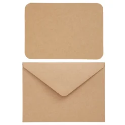 Paper Junkie 48 Pack Blank Brown Cards With Envelopes, 5x7 Postcards For Wedding Invitations, Open When Letters, Rounded Corners, A7 -Anagram Shop GUEST 73ab211e abcb 4acf 874d e37c02d54c7f