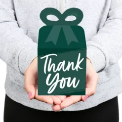 Big Dot Of Happiness Emerald Elegantly Simple - Square Favor Gift Boxes - Guest Party Favors Bow Boxes - Set Of 12 -Anagram Shop GUEST 73d4840c 9d4e 40c4 bad4 c915851153b4
