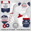 Big Dot Of Happiness Batter Up - Baseball - 4 Baby Shower Games - 10 Cards Each - Gamerific Bundle