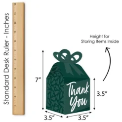 Big Dot Of Happiness Emerald Elegantly Simple - Square Favor Gift Boxes - Guest Party Favors Bow Boxes - Set Of 12 -Anagram Shop GUEST 7535addf 0312 4f94 b656 8ddd57eeb35c