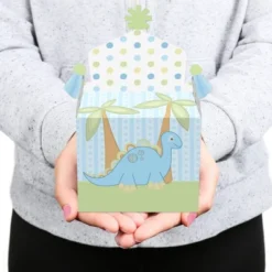 Big Dot Of Happiness Baby Boy Dinosaur - Treat Box Party Favors - Baby Shower Or Birthday Party Goodie Gable Boxes - Set Of 12 -Anagram Shop GUEST 755537dd 4c6d 4a71 a835 dbf65cd13524