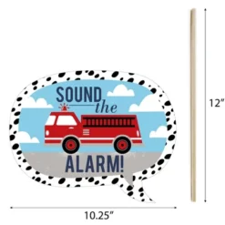 Big Dot Of Happiness Fired Up Fire Truck - Firefighter Firetruck Baby Shower Or Birthday Party Photo Booth Props Kit - 20 Count -Anagram Shop GUEST 77a75a57 b5ab 4f54 aa36 e23c7e10a371
