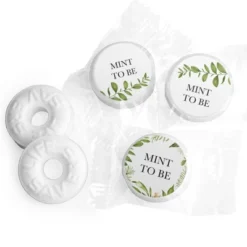 Mint To Be Wedding Mints Party Favors For Guests LifeSavers Mints (Approx. 335 Mints & Stickers) - Botanical By Just Candy - Assembly Required