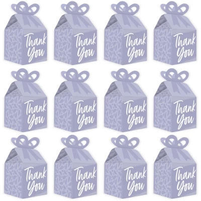 Big Dot Of Happiness Purple Elegantly Simple - Square Favor Gift Boxes - Guest Party Favors Bow Boxes - Set Of 12 3 Big Dot Of Happiness Purple Elegantly Simple - Square Favor Gift Boxes - Guest Party Favors Bow Boxes - Set Of 12 - Image 3