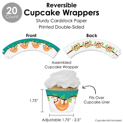 Big Dot Of Happiness Let’s Hang - Sloth - Baby Shower Or Birthday Party Favors And Cupcake Kit - Fabulous Favor Party Pack - 100 Pieces 3 Big Dot Of Happiness Let’s Hang - Sloth - Baby Shower Or Birthday Party Favors And Cupcake Kit - Fabulous Favor Party Pack - 100 Pieces - Image 3