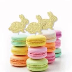 Big Dot Of Happiness Gold Glitter Bunnies - No-Mess Real Gold Glitter Cut-Outs - Easter Confetti - Set Of 24 -Anagram Shop GUEST 7857b477 66ca 4a36 9a4e 4b05b1dee50a 1