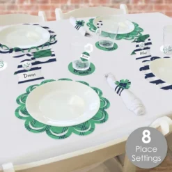 Big Dot Of Happiness Par-Tee Time - Golf - Birthday Or Retirement Party Paper Charger And Table Decorations - Chargerific Kit - Place Setting For 8