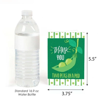 Big Dot Of Happiness Double The Fun - Twins Two Peas In A Pod - Baby Shower Or First Birthday Party Thank You Cards (8 Count) 2 Big Dot Of Happiness Double The Fun - Twins Two Peas In A Pod - Baby Shower Or First Birthday Party Thank You Cards (8 Count) - Image 2