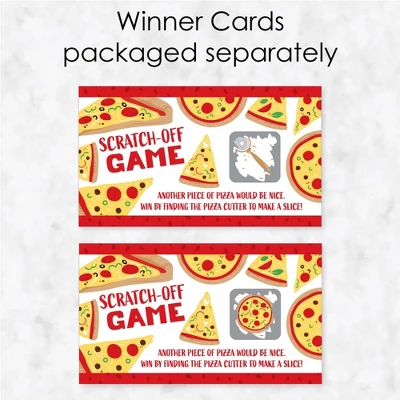 Big Dot Of Happiness Pizza Party Time - Baby Shower Or Birthday Party Game Scratch Off Cards - 22 Count 2 Big Dot Of Happiness Pizza Party Time - Baby Shower Or Birthday Party Game Scratch Off Cards - 22 Count - Image 2