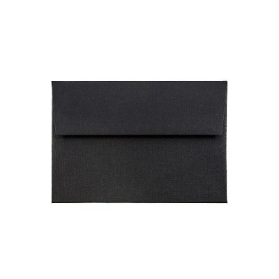 JAM Paper Blank Greeting Cards Set 4Bar A1 Size 3.625 X 5.125 Black Linen 25/Pack (304624585) 1 JAM Paper Blank Greeting Cards Set 4Bar A1 Size 3.625 X 5.125 Black Linen 25/Pack (304624585)