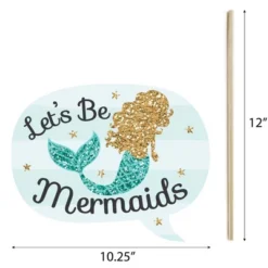 Big Dot Of Happiness Let's Be Mermaids - Baby Shower Or Birthday Party Photo Booth Props Kit - 20 Count -Anagram Shop GUEST 7bd705df 0ed0 469e 9518 6cef436628c5
