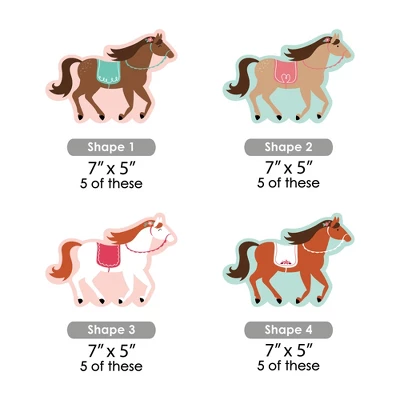 Big Dot Of Happiness Run Wild Horses - Decorations DIY Pony Birthday Party Essentials - Set Of 20 3 Big Dot Of Happiness Run Wild Horses - Decorations DIY Pony Birthday Party Essentials - Set Of 20 - Image 3