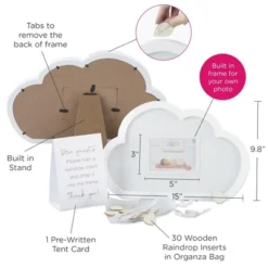 Kate Aspen Baby Shower Guest Book Alternative - Cloud Frame | 22122NA -Anagram Shop GUEST 7c8ed167 1ad6 4aa5 8aa9 564c2d9ce059